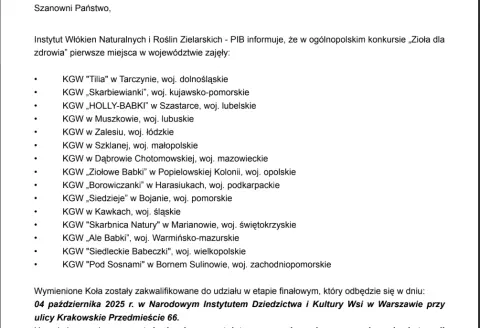 Aktualności z dnia 11.09.2025
